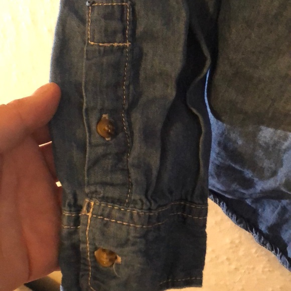 Denim Button Up Blouse - Picture 7 of 11